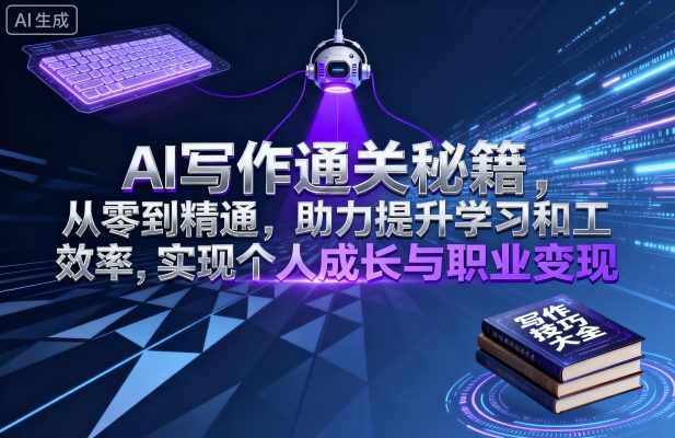 AI写作通关秘籍，从零到精通，助力提升学习和工作效率，实现个人成长与职业变现-搞砸网络-www.gaoza.cn