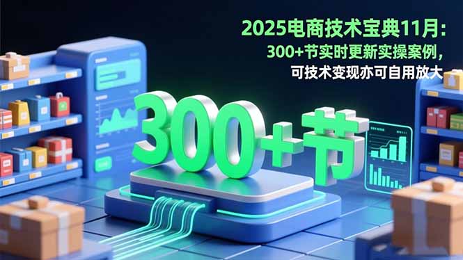 2025电商技术宝典11月：200+节实时更新实操案例，可技术变现亦可自用放大-搞砸网络-www.gaoza.cn