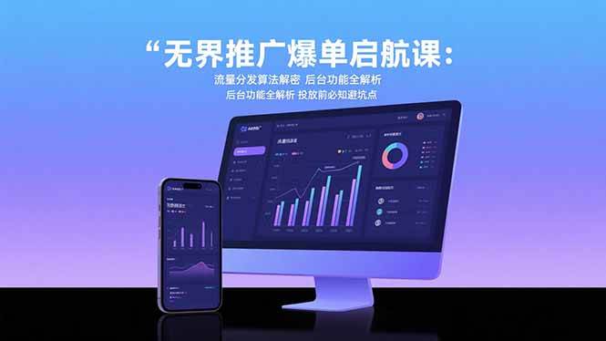 （15567期）无界推广爆单启航课：流量分发算法解密 后台功能全解析 投放前必知避坑点-搞砸网络-www.gaoza.cn