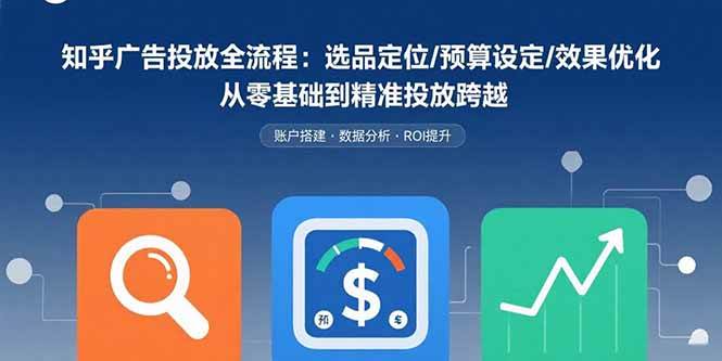 （15774期）知乎广告投放全流程：选品定位/预算设定/效果优化 从零基础到精准投放跨越-搞砸网络-www.gaoza.cn