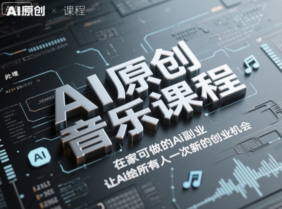 AI原创音乐课程，在家可做的Ai副业，让Ai给所有人一次新的创业机会-搞砸网络-www.gaoza.cn