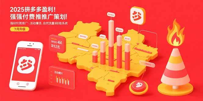 （15509期）2025拼多多盈利地图：强付费推广策略/活动爆流/自然流量获取系统(7月更新)-搞砸网络-www.gaoza.cn