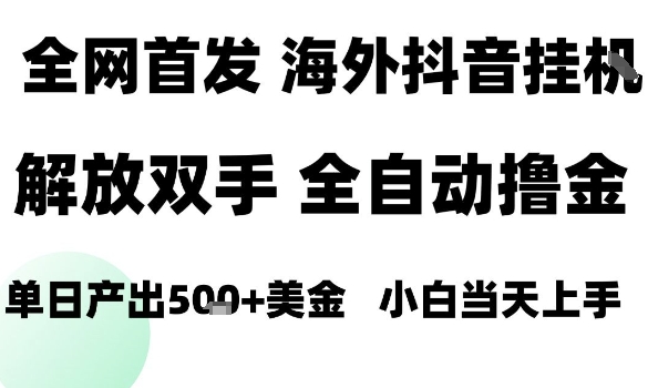 海外抖音无人直播，单日产出1.5k+，长期稳定，新手可玩，无脑操作【揭秘】-搞砸网络-www.gaoza.cn