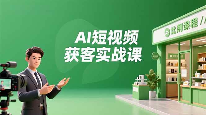 （16747期）AI短视频获客实战课，数字人创作、实体行业应用、精准引流，30天获取客源月入6万+-搞砸网络-www.gaoza.cn
