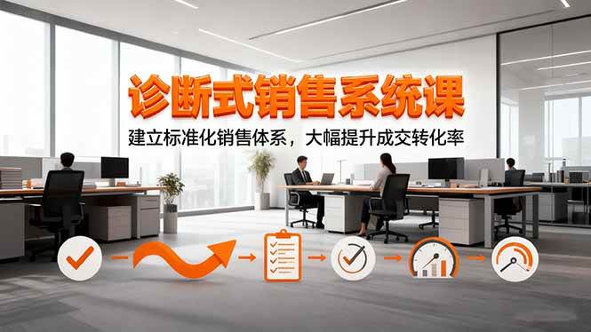(16435期)诊断式销售系统课,建立标准化销售体系,大幅提升成交转化率-搞砸网络-www.gaoza.cn