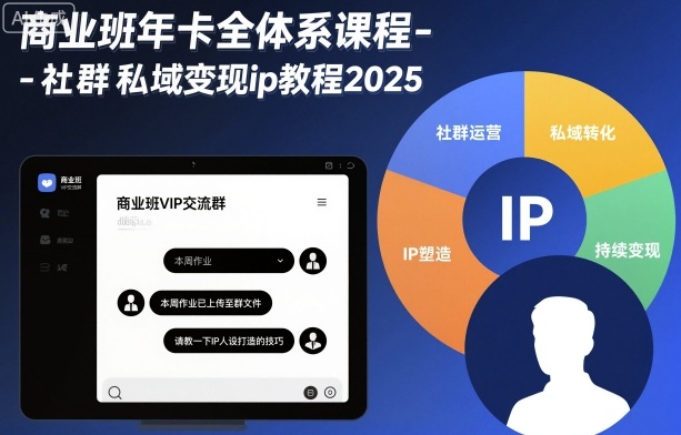 商业班年卡全体系课程-社群私域变现ip教程2025-搞砸网络-www.gaoza.cn