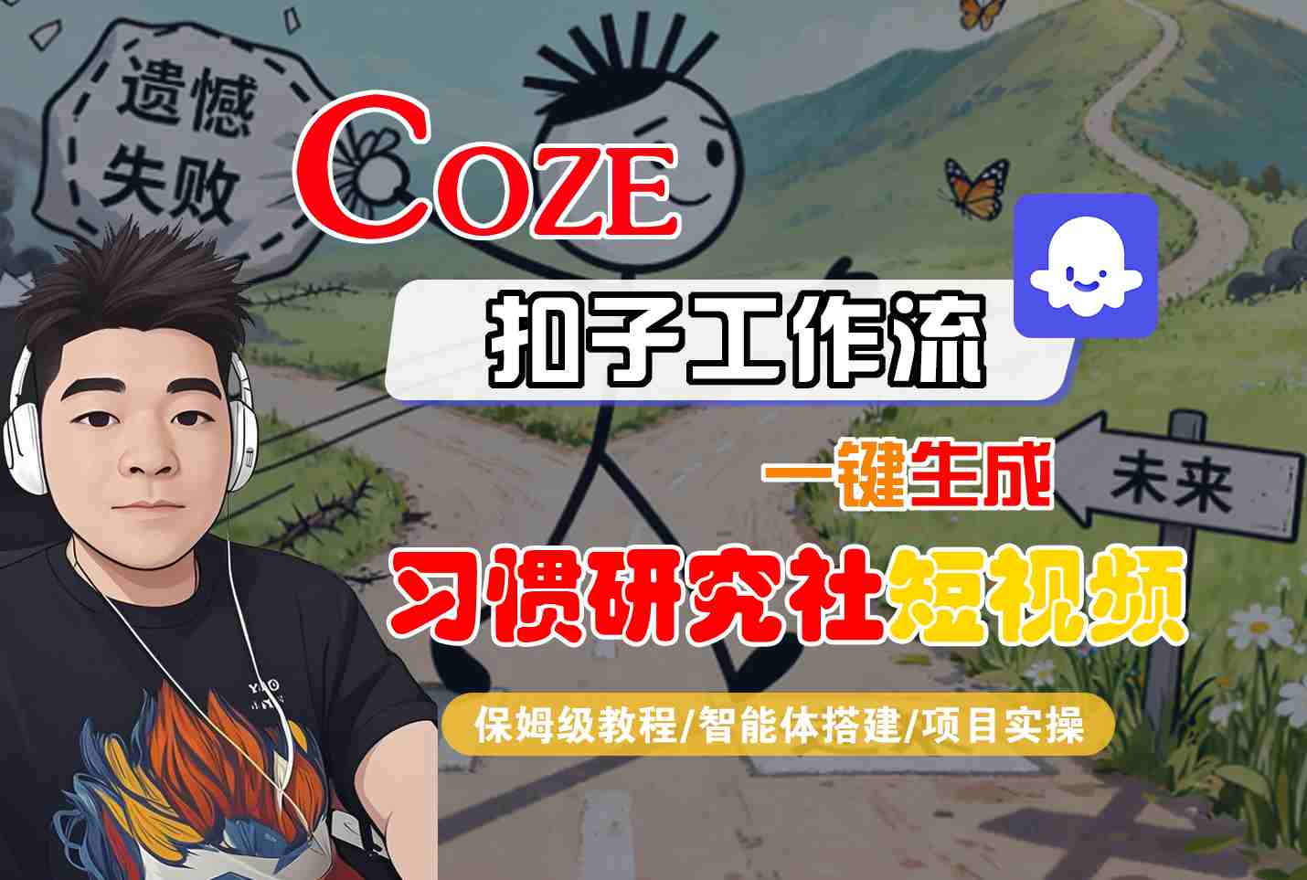 Coze扣子智能体工作流一键生成“习惯研究社“短视频，全流程保姆级教学-搞砸网络-www.gaoza.cn