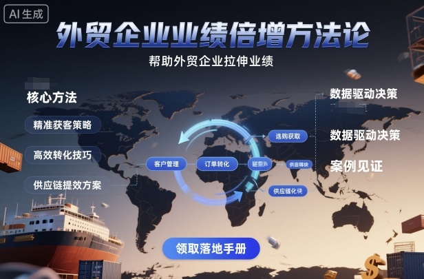 外贸企业业绩倍增方法论，帮助外贸企业拉伸业绩-搞砸网络-www.gaoza.cn