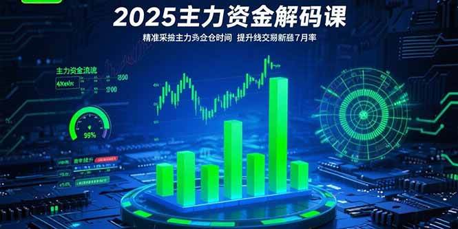（15511期）2025主力资金解码课：精准捕捉主力建仓时机，提升短线交易胜率(更新7月)-搞砸网络-www.gaoza.cn