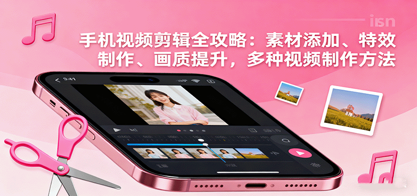 手机视频剪辑全攻略：素材添加、特效制作、画质提升，多种视频制作方法-搞砸网络-www.gaoza.cn